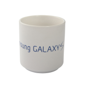 80551 Margot mok zonder oor wit 20 cl. logo samsung